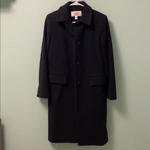 Talbots long too coat jacket
